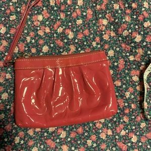 Hot pink wristlet